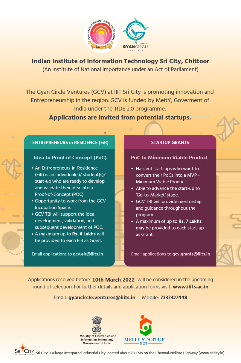 Announcements Indian Institute of Information Technology